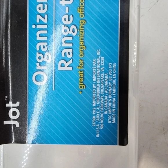 Jot Clear Lock-Top Organizer Storage Case Container 9 Sections 7.5"x6.5"x1.75” - Picture 5 of 10